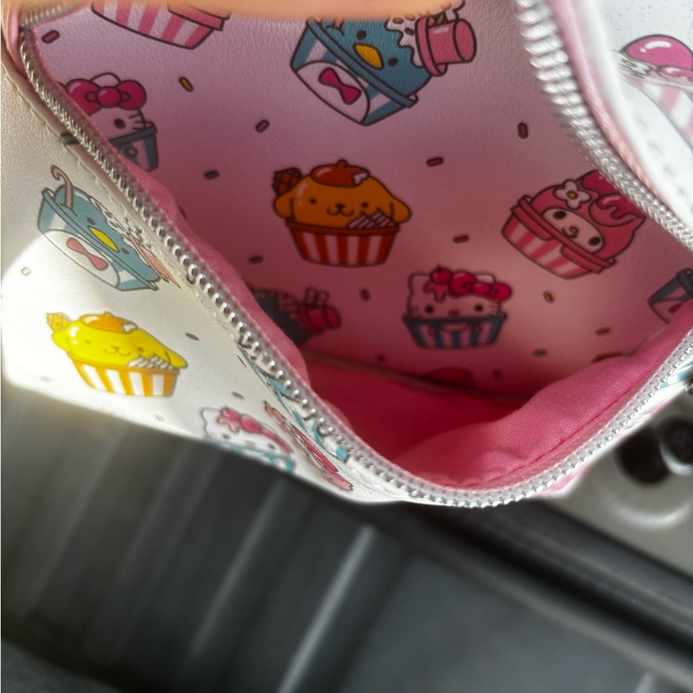 Loungefly Kids Sanrio White Cupcake Print Mini Backpack with Pink Patch - Picture 5 of 6